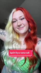 Vibrant Split Dye Hair Transformation Tutorial
