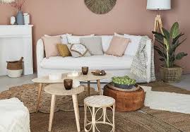 Peinture kaki luxens, par leroy merlin. Un Salon Et Une Entree A La Decoration Boheme Chic Planete Deco A Homes World Decoration Boheme Chic Salon Boheme Decoration Maison