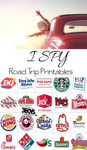 Road Trip Printables For Kids Restaurant I Spy Road Trip Printables Road Trip Fun Road Trip