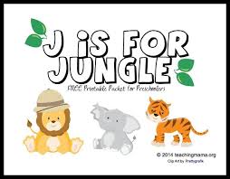 J Is For Jungle Letter J Printables Preschool Letters Alphabet Preschool Letter J Activities