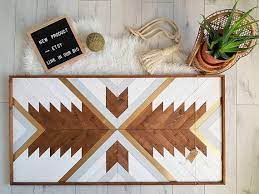Boho Boho Arttribal Wood Aztec Wood Wood Wall Art Boho Boho Wall Art Geometric Decor Wood Wall Art