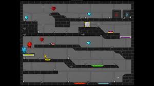 Maneja a la vez a los. Ninos Fuego Y Agua 4 Templo De Cristal Jugar Gratis Online