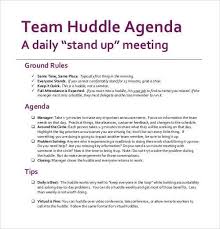Weekly Huddle Agenda Template Never Underestimate The Influence Of Weekly Huddle Agenda Temp Meeting Agenda Template Agenda Template Leadership Lessons