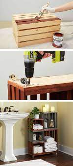 I love to use all that's it, you're all done! Diy Bathroom Storage Shelves Made From Wooden Crates Diy Bathroom Storage Diy Home Decor Home Crafts