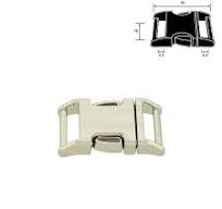 Metal Side Release Buckle Plus – Nickel Plated