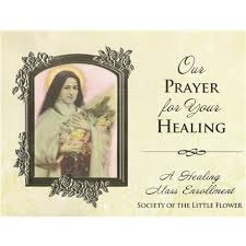 As you have to fold the card, the size of the outer card should be double the one you need at the end. Healing Mass Card Item 180 Society Of The Little Flower Us