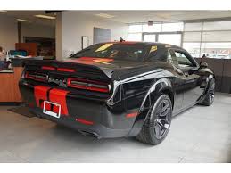 Black And Red Challenger 2019 Dodge Srt Hellcat Challenger Black With Factory Dual Red Stripes Hellcat Challenger Dodge Challenger Black Hellcat