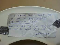 Nick soon forms a unique bond with a wealthy local farmer and. Guy Leaves Note Under The Toilet Seat About A Cheating Girlfriend Pics