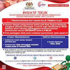 Tekun atau dalam bahasa penuhnya tabung ekonomi kumpulan usaha niaga(tekun) merupakan satu sehingga kini tekun bukan sahaja menjadi perintis pemberi pembiayaan bahkan turut memainkan peranan dalam. Penangguhan Bayaran Balik Portal Rasmi Tekun Nasional