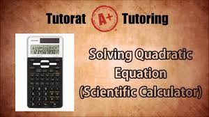 Solving Quadratic Equation With Scientific Calculator Sharp El 506ts Youtube
