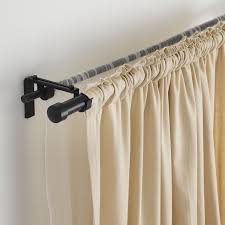 Racka Curtain Rod Black 83 152 Ikea Double Rod Curtains Diy Curtain Rods Ikea Curtain Rods