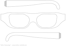 Auf dieser vorlage befinden sich zwei brillen. Eine Brille Basteln Vorlage Anleitung