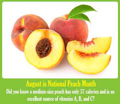 How many calories in a medium size pear? August Is National Peach Month Didyouknow A Medium Size Peach Has Only 37 Calories And Is An E Health Benefits Of Peaches Peach Peach Trees