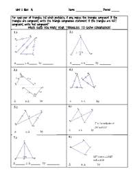 Congruent Triangles Quiz Worksheets Teaching Resources Tpt