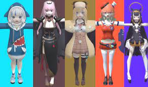 Check this section if you're looking for an asset for your next if you would like to suggest a model for this section, you can submit it here. I Ve Released The 3d Models Of Hololive En That I Made In Blender Feel Free To Use Them To Create Memes Videos Mods Fan Games Etc Download Link In Comments Hololive