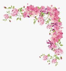 Bunga mawar termasuk dalam keluarga tanaman tahunan (genus rosadan kels dicolylodonae). Pink Flowers Rose Transparent Background Floral Border Hd Png Download Transparent Png Image Pngitem