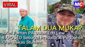 Beliau terkenal dengan penampilan berjanggut, berkopiah dan berkurta serta pendekatannya menyantuni masyarakat fakir miskin, golongan terpinggir, remaja, dan golongan lgbtq+. Arief Farhan Pa Ustaz Ebit Lew Exposed Youtube