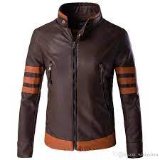 Nternational Fashionable Style We Are Factory Not Trading Company Oem Odm With Low Moq Pu Faux Leather Jacket Men Striped Leather Jacket Leather Jacket Men