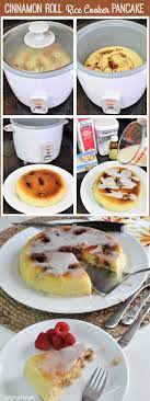 Cinnanon Roll Rice Cooker Pancake Easy Recipe Idea By Club Chica Circle Rice Cooker Pancake Rice Cooker Cake Rice Cooker Recipes