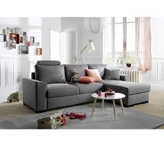 Canape D Angle Convertible Meridienne Reversible June Tissu Sawana Gris Clair Canape Angle Canape Angle Convertible But Canape
