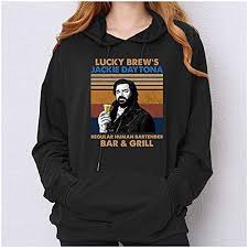 The poster is based on laszlo's (matt berry) alter ego: What We Do Shadow Lucky Brew S Jackie Daytona Regular Human Bartender And Grill Vintage T Shirt Amazon Com