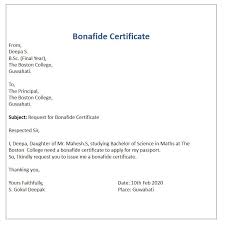 Application For Bonafide Certificate Student Scholarships Certificate Application