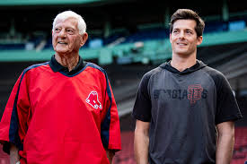 Carl Yastrzemski throws out first pitch to Grandson Mike | by Billie Weiss  | Fenway Frames