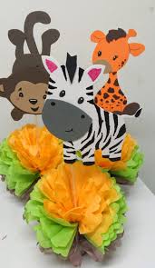 Adriana S Creations Baby Shower Theme Centerpieces Zoo Baby Shower Animal Baby Shower Baby Shower Centerpieces