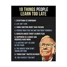 Zitate sprüche aphorismen zitate.eu.zitate sprüche aphorismen.herzlich willkommen bei zitate.eu.finden sie in unseren 200.000 zitaten die richtigen worte. Amazon Com Warren Buffett Quotes Ten Things People Learn Too Late 8 X 10 Motivational Wall Art Print With Silhouette Image Ready To Frame Inspirational Home Office School Decor Great Reminders For Success Handmade Products