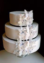 Wedding Cake Topper Wedding Cake Edible Butterflies Assorted Etsy In 2021 Butterfly Cakes Edible Butterfly Edible Cake