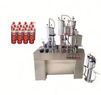 Automatic High Speed Bov Aerosol Filling and Sealing Production Line for  Produce Deodorant Spray Body Spray