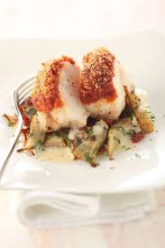 Seeteufel Mit Tomatenkruste Auf Artischocken Und Olivenolsabayon Hauptspeisen Rezepte Johann Lafer Seeteufel Rezept Fisch Zubereiten Rezepte