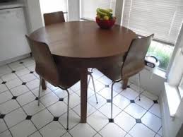 Docksta table white 105 cm ikea. Ikea Bjursta Round Table 3 Gilbert Chairs Wood Dining Room Chairs Dining Room Table Brown Dining Table
