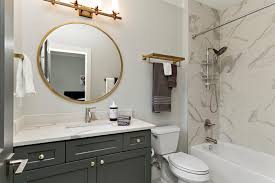 Here a traditional toile is brightened up. Modern Bathroom Ideas Filled With Luxury Designs Mymove