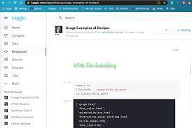 Kaggle Python Sagemath Html Javascript Machine Learning Recipe Example Coding