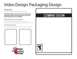 Video Game Package Design Worksheets For Middle High School Packaging Design High School Art Lessons Video Game Jobs