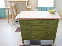upcycle dressers into kitchen island