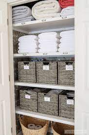 The prettiest pantries on pinterest. Linen Closet Organization How To Organize Your Linen Closet Linen Closet Organization Hallway Organizing Linens Linen Closet