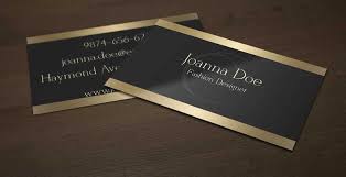 Black And Gold Business Card Background Black And Gold Fashion Designer Business Card Template Fashion Business Cards Free Business Card Templates Business Card Design