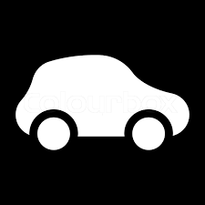 Icon Car Black White Stock Vector Colourbox