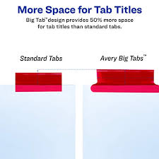 Do not contact me with unsolicited services or offers. Avery Big Tab Insertable Extra Wide Dividers 8 Multicolor Tabs 11222 Pricepulse