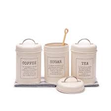 kitchen tea coffee sugar canister ti