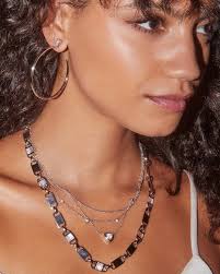 Kendra Scott Jada Hoop Earring Rhodium White Crystal New Releases