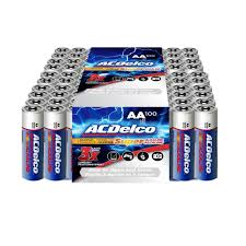 acdelco 100 of aa super alkaline batteries with recloseble