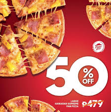 Enjoy 50 Off On Large Hawaiian Supreme Pan Pizza On Feb 3 4 2020 Only Pan Pizza Pizza Pizza Hut
