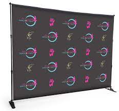 Create your backdrop photo used is thumbnail is not my work. Event Step And Repeat Backdrop Customizable Graphics For Events