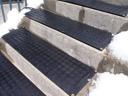 Best No Slip Treads For Stairs Ideas Outdoor Stair Design With Gray Concrete Stair Combine With Black No Slip Outdoor Stairs Concrete Stairs Exterior Stairs