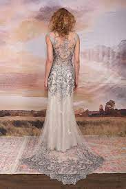Horizon Gown Claire Pettibone Wedding Dress Silver Wedding Dress Silver Wedding Gowns