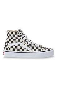 Black And White Checkered High Top Vans Checkerboard Sk8 Hi Tapered In 2020 Vans White Shoes Vans Sk8