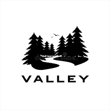 Maybe you would like to learn more about one of these? Black Pine Tree Silhouette River Valley Illustration Logo Design Stock Vector Illustration Of Hiking Environment 164320769